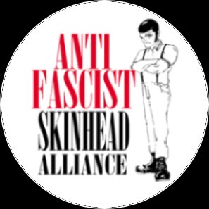 Button Anti Faschist Skinhead Alliance b