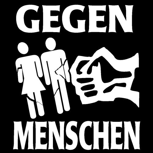 Aufnäher - gegen Menschen