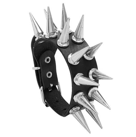 Armband 2 rh. 25mm Killernieten (Kunstleder)