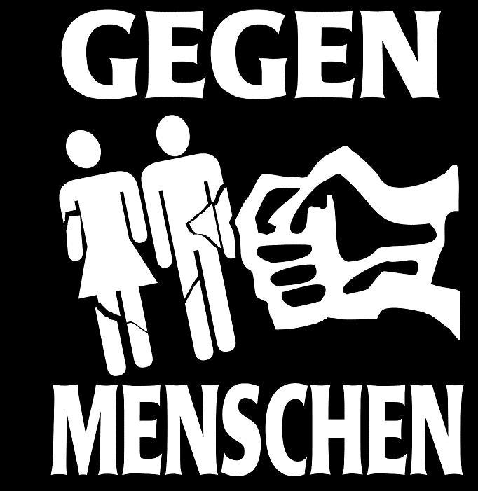 Aufnäher Rücken - Gegen Menschen