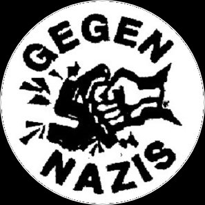 Button gegen nazis sw