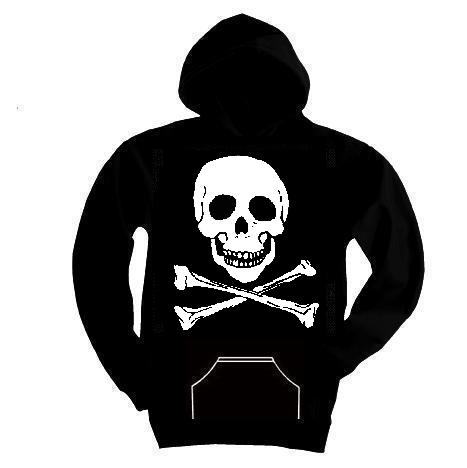 Kapuzen-Pullover "Totenkopf"