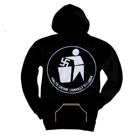 Kapuzen-Pullover "Halte deine Umwelt sauber"